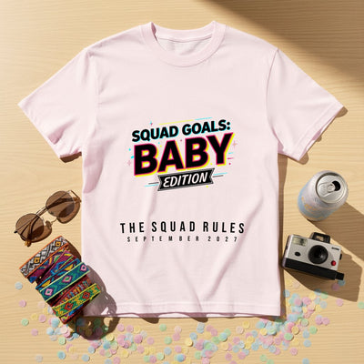 Squad Goals Baby Personalized Group T-Shirt