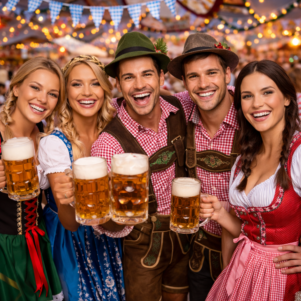 Oktoberfest fancy dress and Bavarian themed costumes for stag, hen and group celebrations