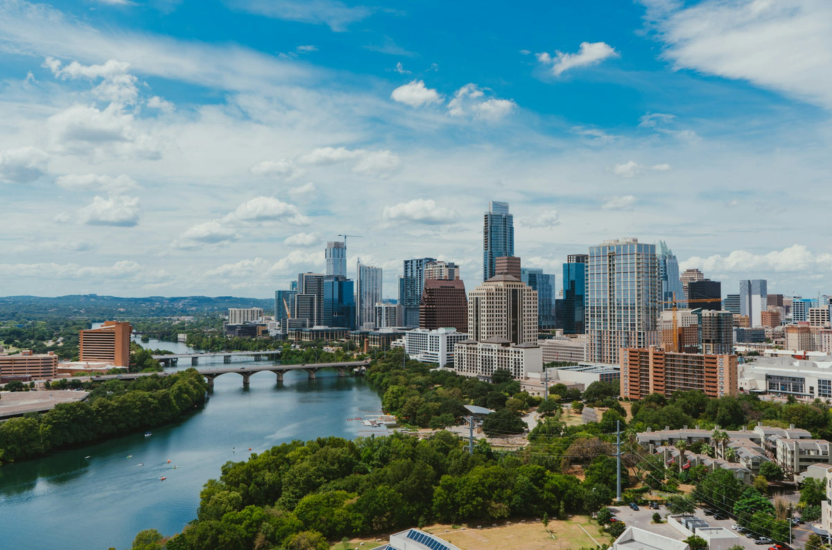 Austin skyline over Lady Bird Lake