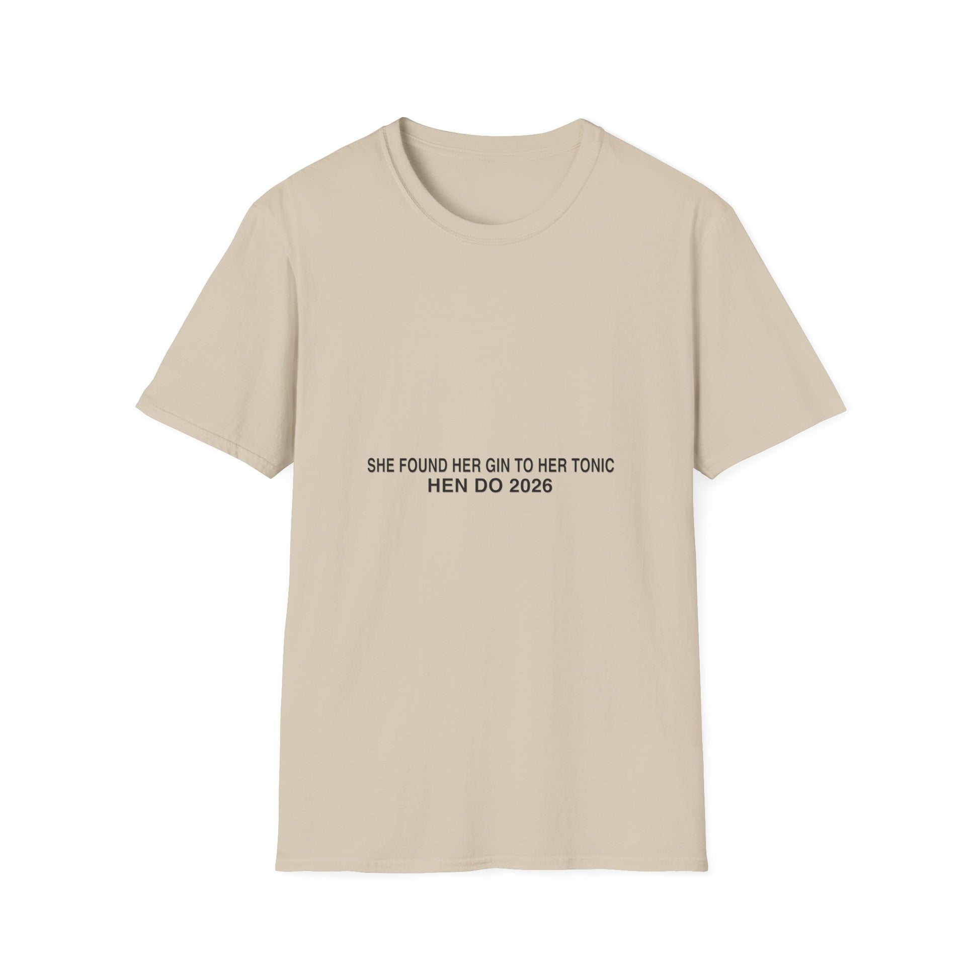 She Found Her Gin To Her Tonic Hen Do 2026 T-Shirt Group Tee