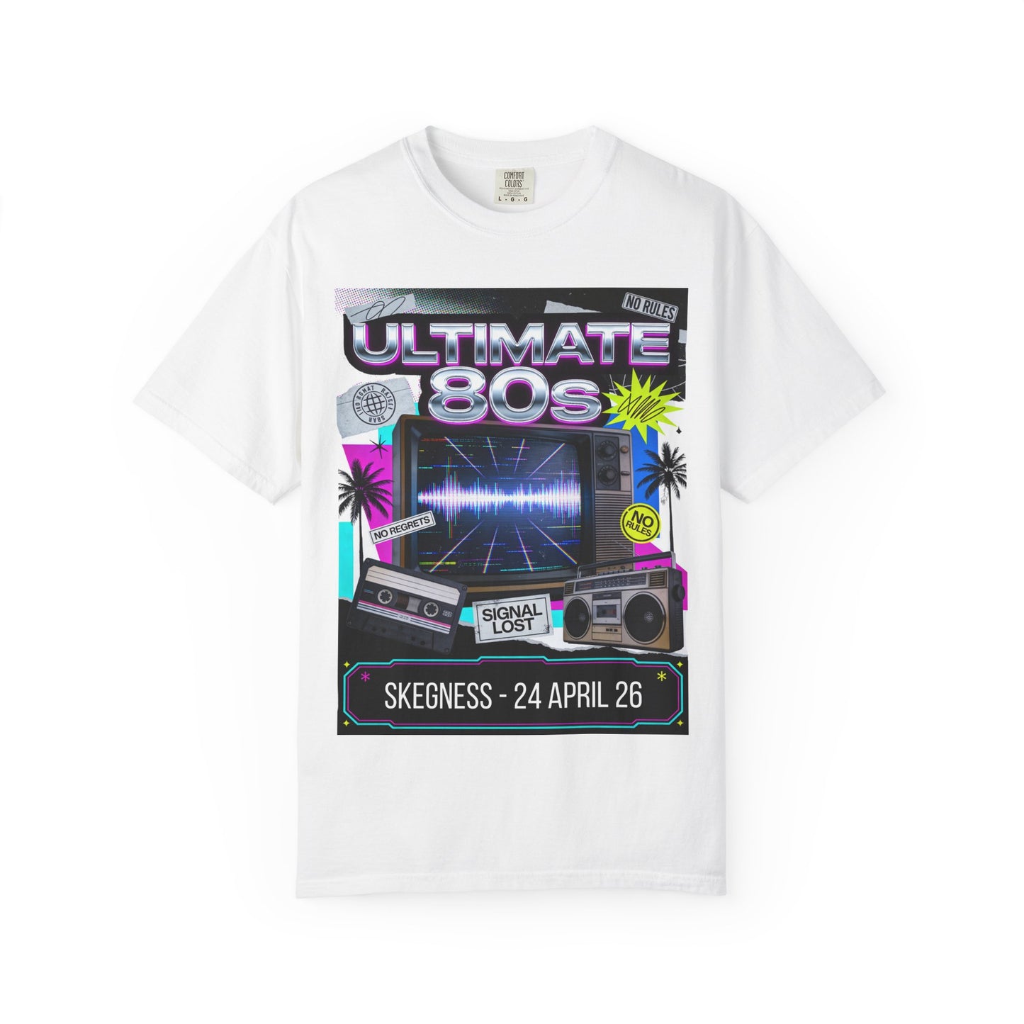 ULTIMATE 80s Skegness 24 April 2026 Statement TShirt Dress Loud