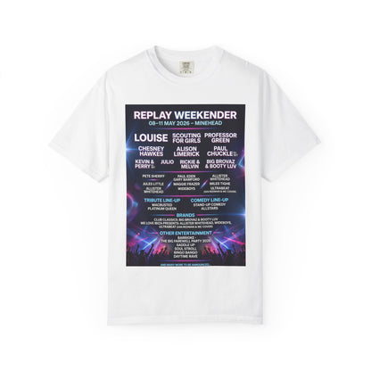 Replay Minehead Lineup T-Shirt — May 8–11, 2026 Event Tee Dress Loud