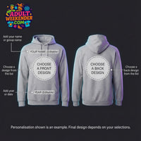 adult weekender hoodie personalisation guide
