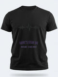 Personalised Replay Big Weekender Tee — black tee, front view