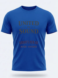 Personalised Bugged Out Big Weekender Tee — royal blue tee, front view