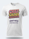 Personalised Country Weekender Tee — white tee, front view