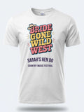 Personalised Country Weekender Tee — white tee, front view