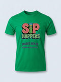 Personalised Country Weekender Unisex Tee — irish green tee, front view