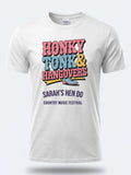 Personalised Country Weekender Unisex Tee — white tee, front view