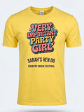 Personalised Country Weekender Unisex Tee | Very important party girl | Shirt Dress Loud