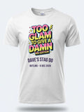 Personalised 90s Reloaded Big Weekender Tee — white tee, front view