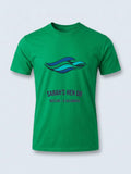 Personalised Don't Tell Mama Big Weekender Tee — irish green tee, front view