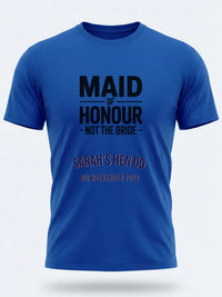 Personalised Weekender Unisex Tee | Maid of Honour Not the Bride | Hen Shirt Dress Loud