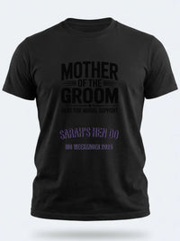 Personalised Weekender Unisex Tee | Mother of the Groom Here for Moral Support | Hen Shirt Dress Loud