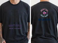 Personalised Bugged Out Big Weekender Tee — black tee