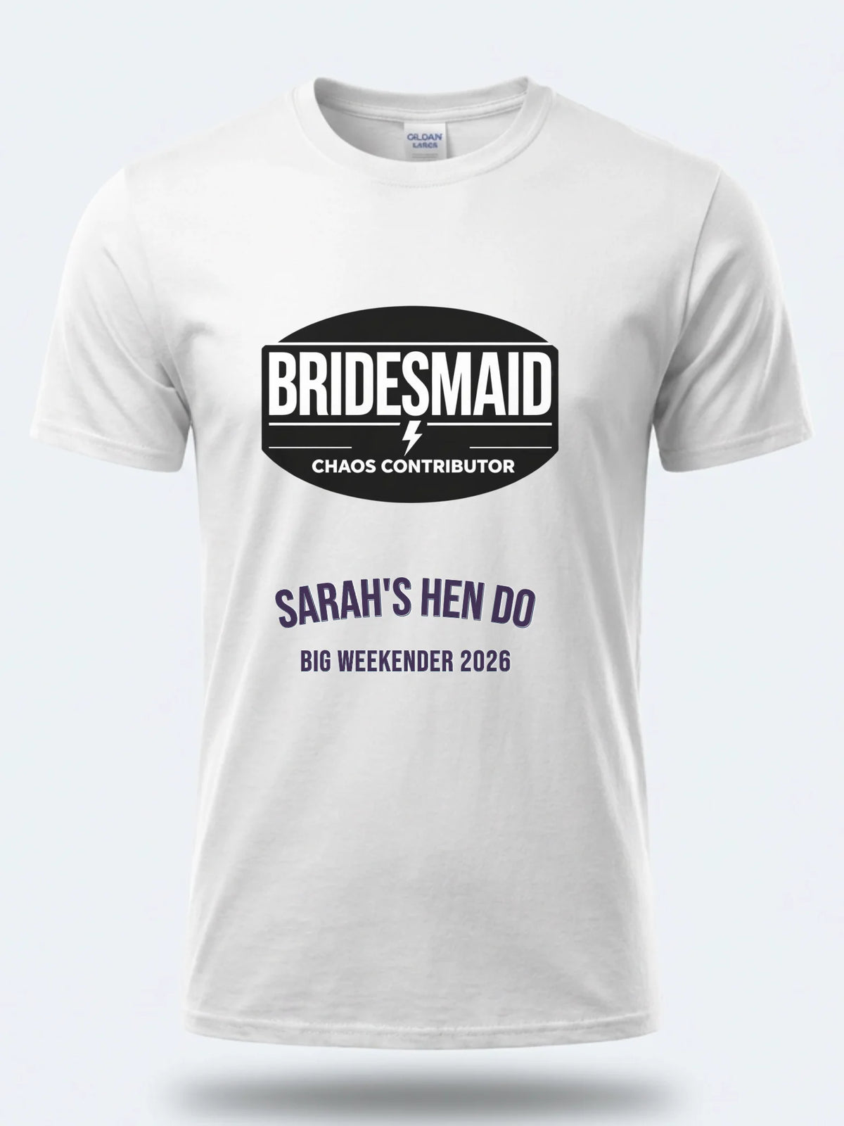 Personalised Weekender Unisex Tee – Bridesmaid Drinks Department