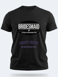 Personalised Weekender Unisex Tee – Bridesmaid Drinks Department