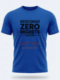 Personalised Weekender Unisex Tee — royal blue tee, front view
