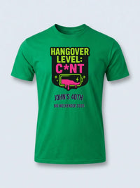 Personalised Banter Tee — irish green tee, front view