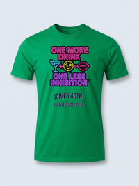 Personalised Banter Tee — irish green tee, front view