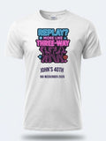 Personalised Banter Tee — white tee, front view