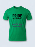 Personalised Pride Tee — irish green tee, front view