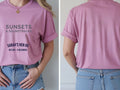 Personalised Ibiza Tee — azalea tee, front and back view