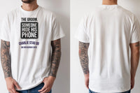 Personalised Weekender Unisex Tee — natural tee, front and back view