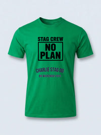 Personalised Weekender Unisex Tee — irish green tee, front view