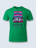 Personalised 90s Tee — irish green tee, front view