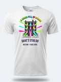 Personalised House of Garage Tee — white tee, front view