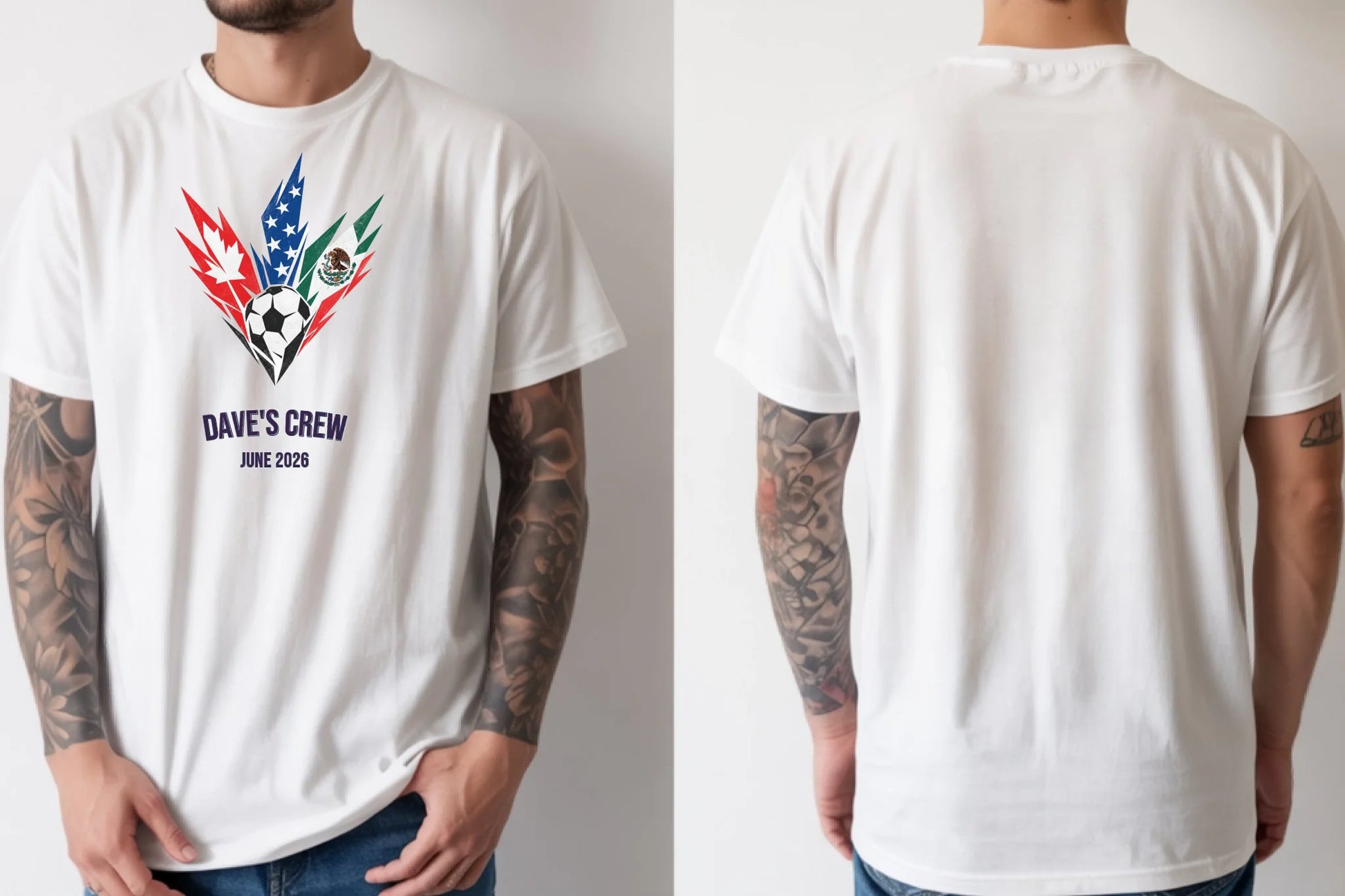 Personalised Summer of Soccer Tee | 3 Hosts | Top
