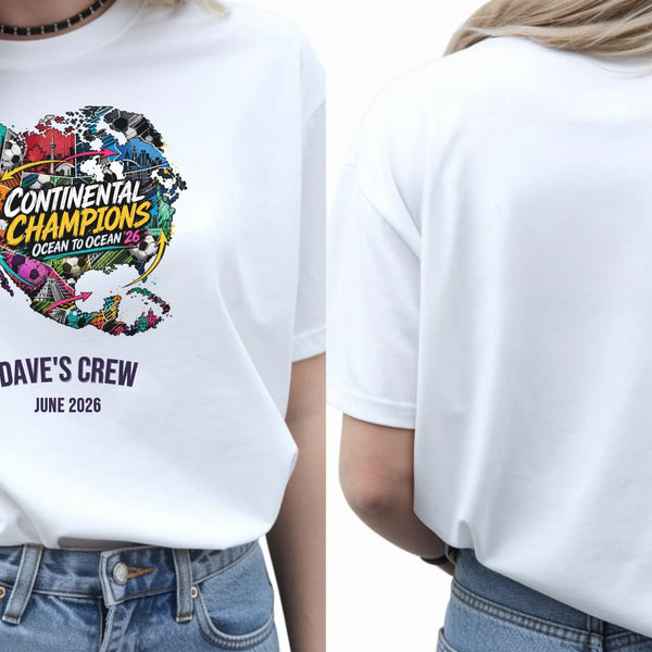 Personalised Summer of Soccer Tee | Continental Champtions | Top
