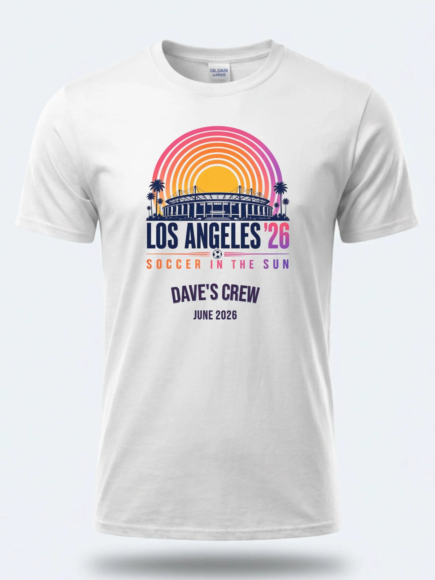 Personalised Summer of Soccer Tee | Los Angeles 2026 | Top