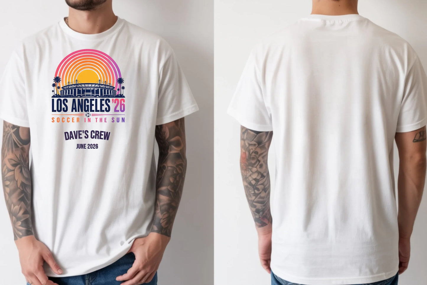 Personalised Summer of Soccer Tee | Los Angeles 2026 | Top