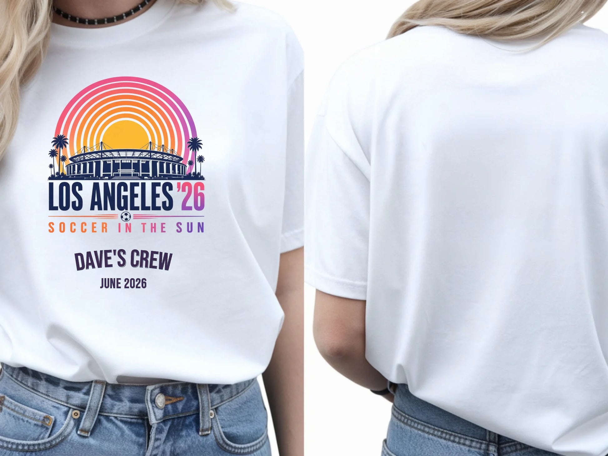 Personalised Summer of Soccer Tee | Los Angeles 2026 | Top