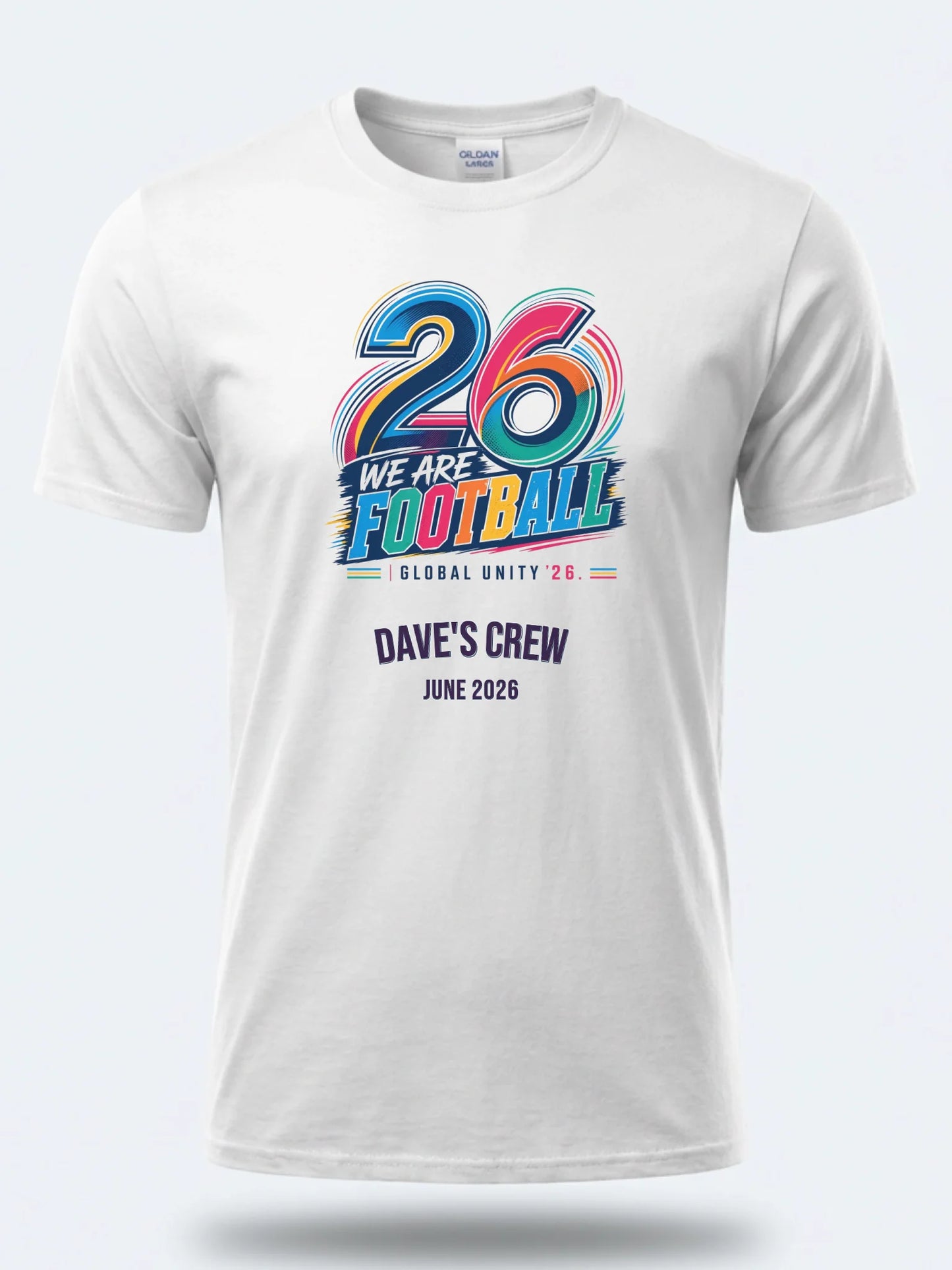 Personalised Summer of Soccer Tee | 2026 We are Football | Top