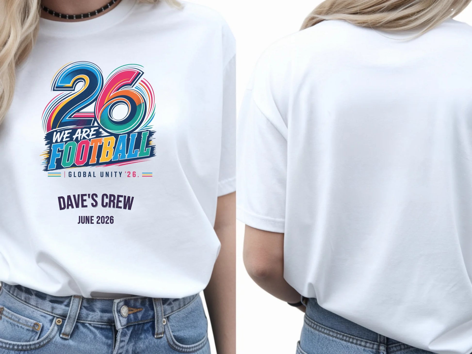 Personalised Summer of Soccer Tee | 2026 We are Football | Top
