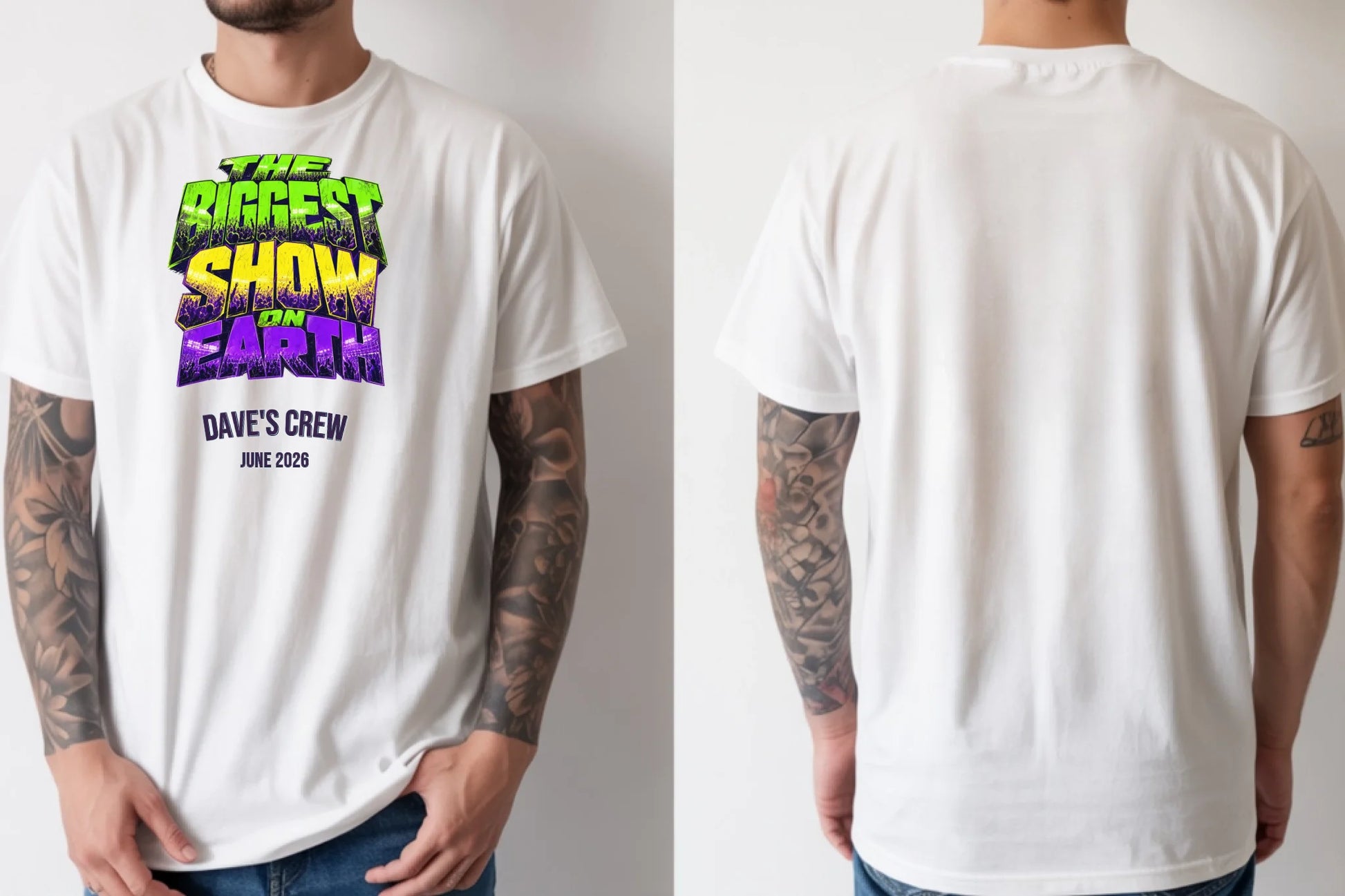 Personalised Summer of Soccer Tee | The Biggest Show on Earth | Top