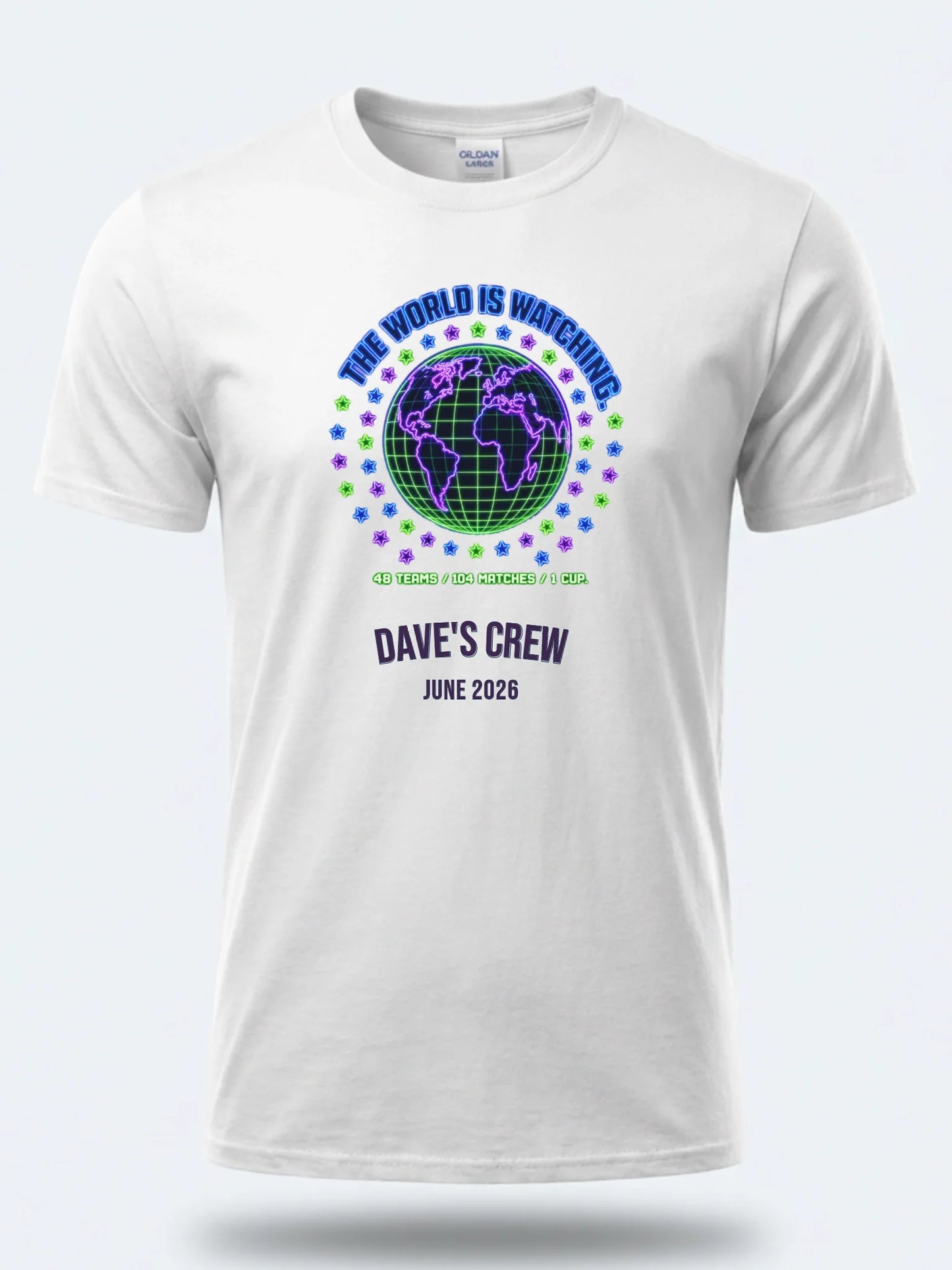 Personalised Summer of Soccer Tee | The World is Watching | Top