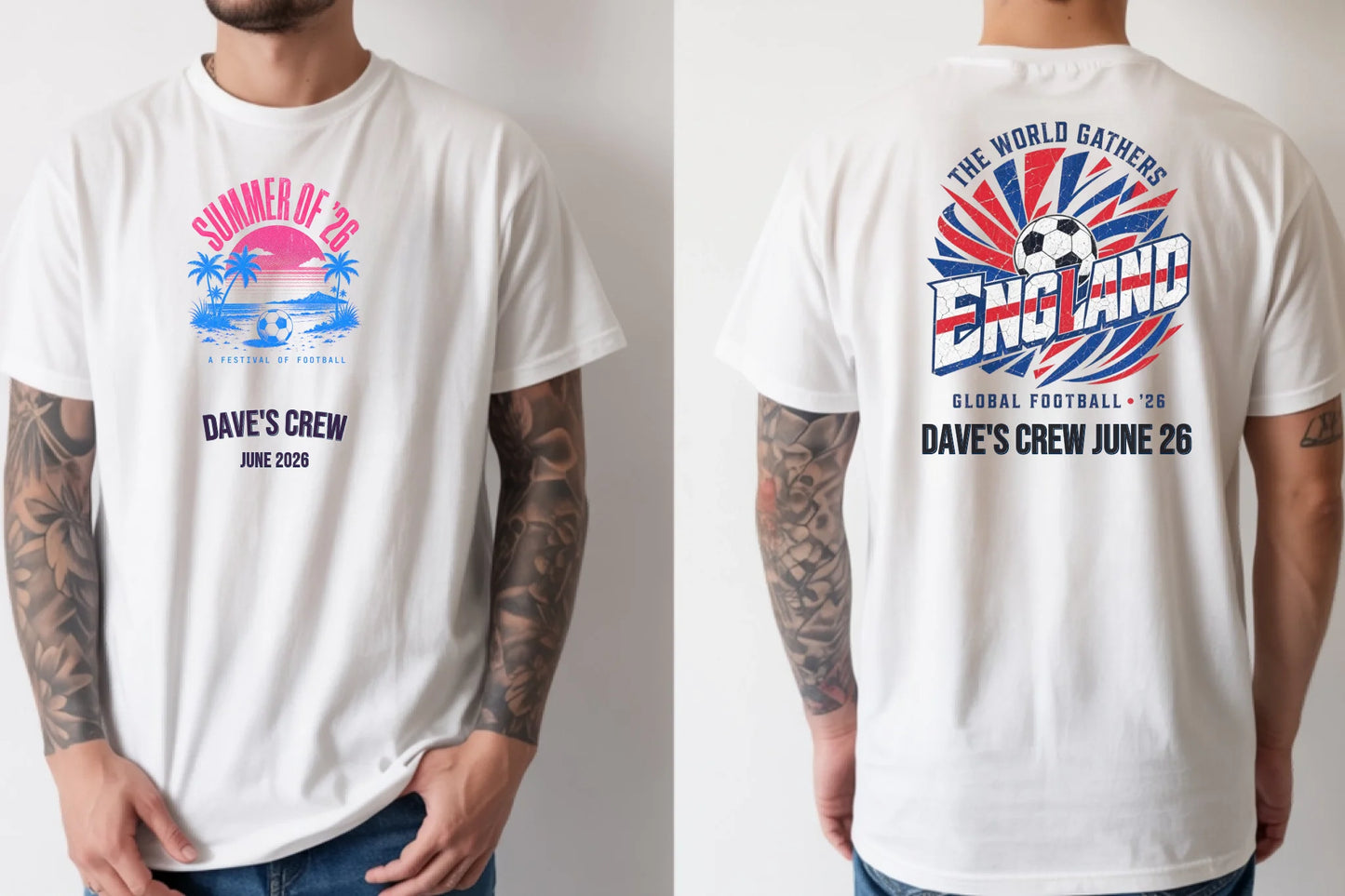 Personalised Summer of Soccer Tee | A festival of football | Top