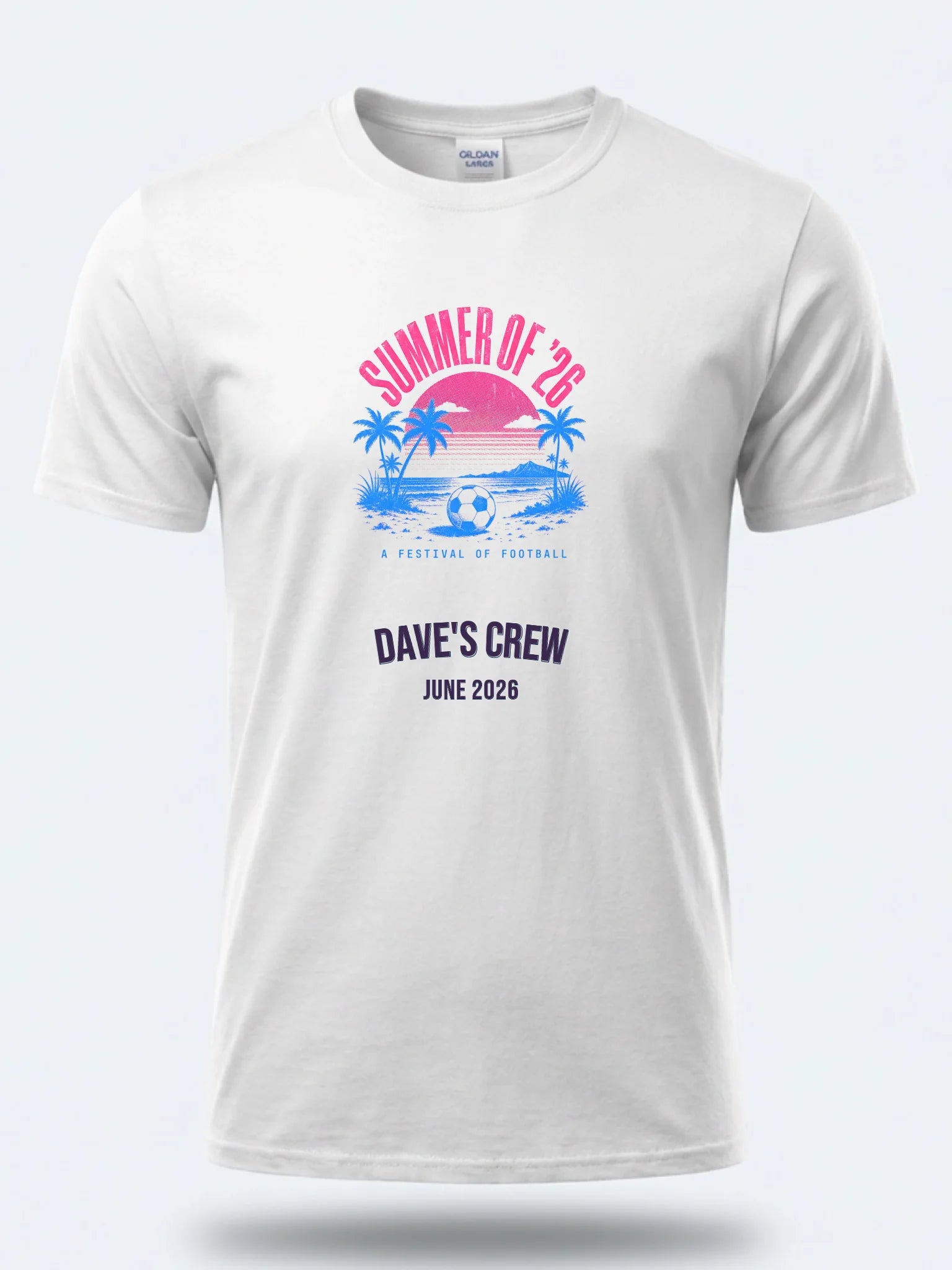 Personalised Summer of Soccer Tee | A festival of football | Top