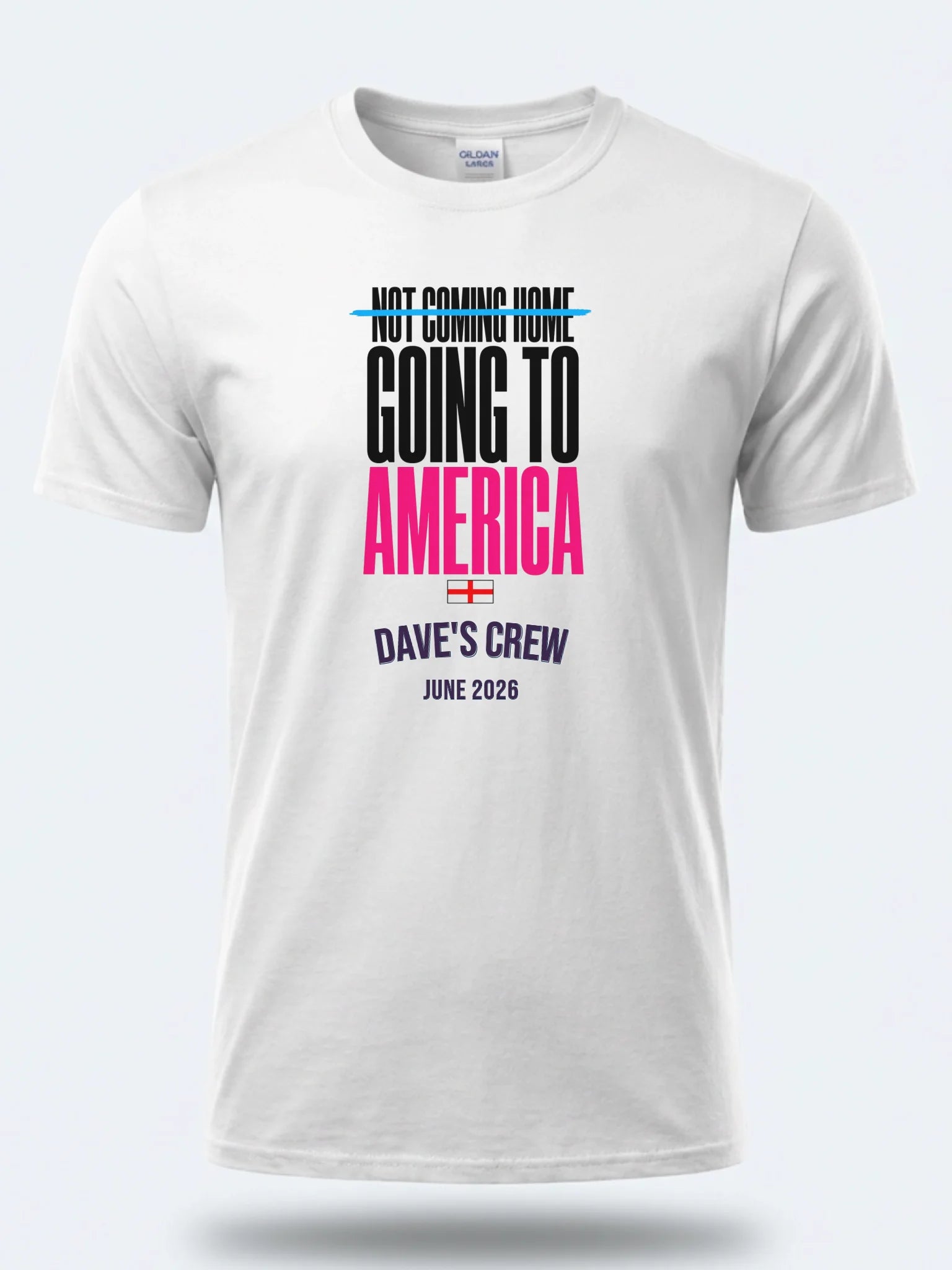 Personalised Summer of Soccer Tee | England Going to America | Top