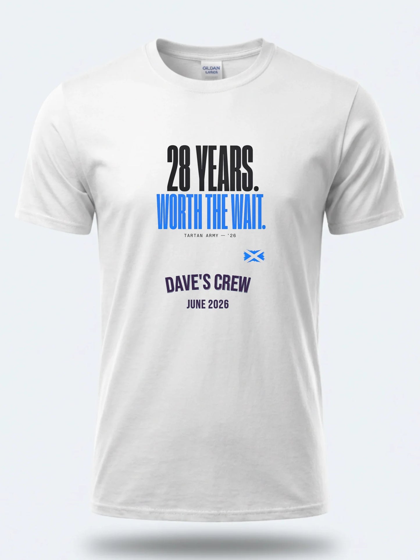 Personalised Summer of Soccer Tee | Scotland 28 years worth the wait | Top