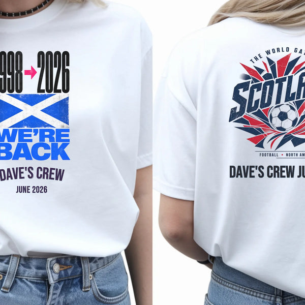 Personalised Summer of Soccer Tee | Scotland We're Back | Top