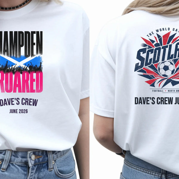Personalised Summer of Soccer Tee | Scotland Hampden Roared | Top