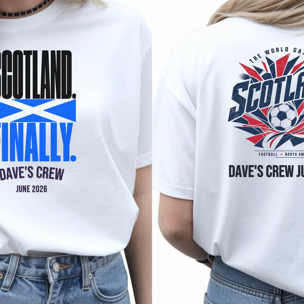 Personalised Summer of Soccer Tee | Scotland Finally | Top