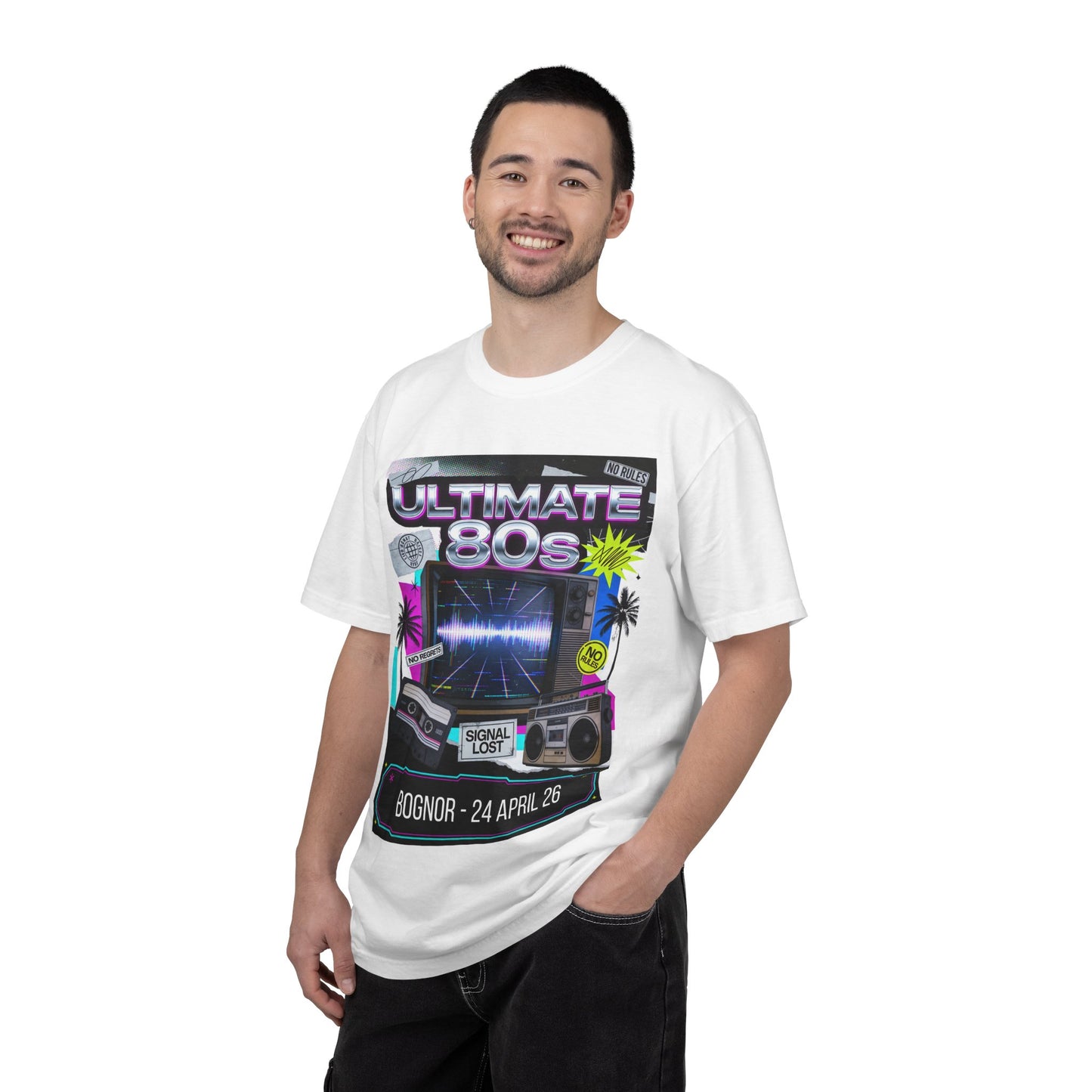 ULTIMATE 80s Bognor 24th April Statement TShirt Dress Loud