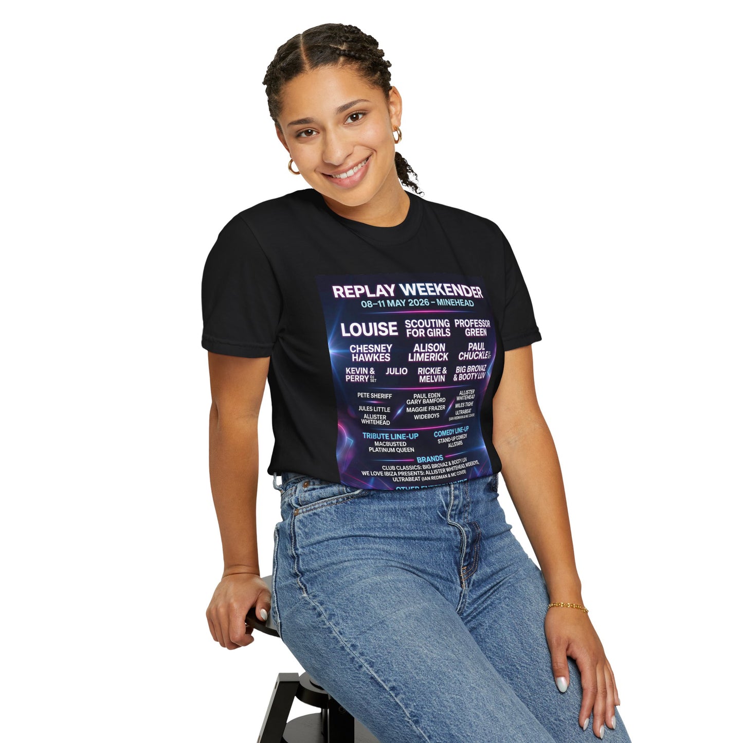 Replay Minehead Lineup T-Shirt — May 8–11, 2026 Event Tee Dress Loud