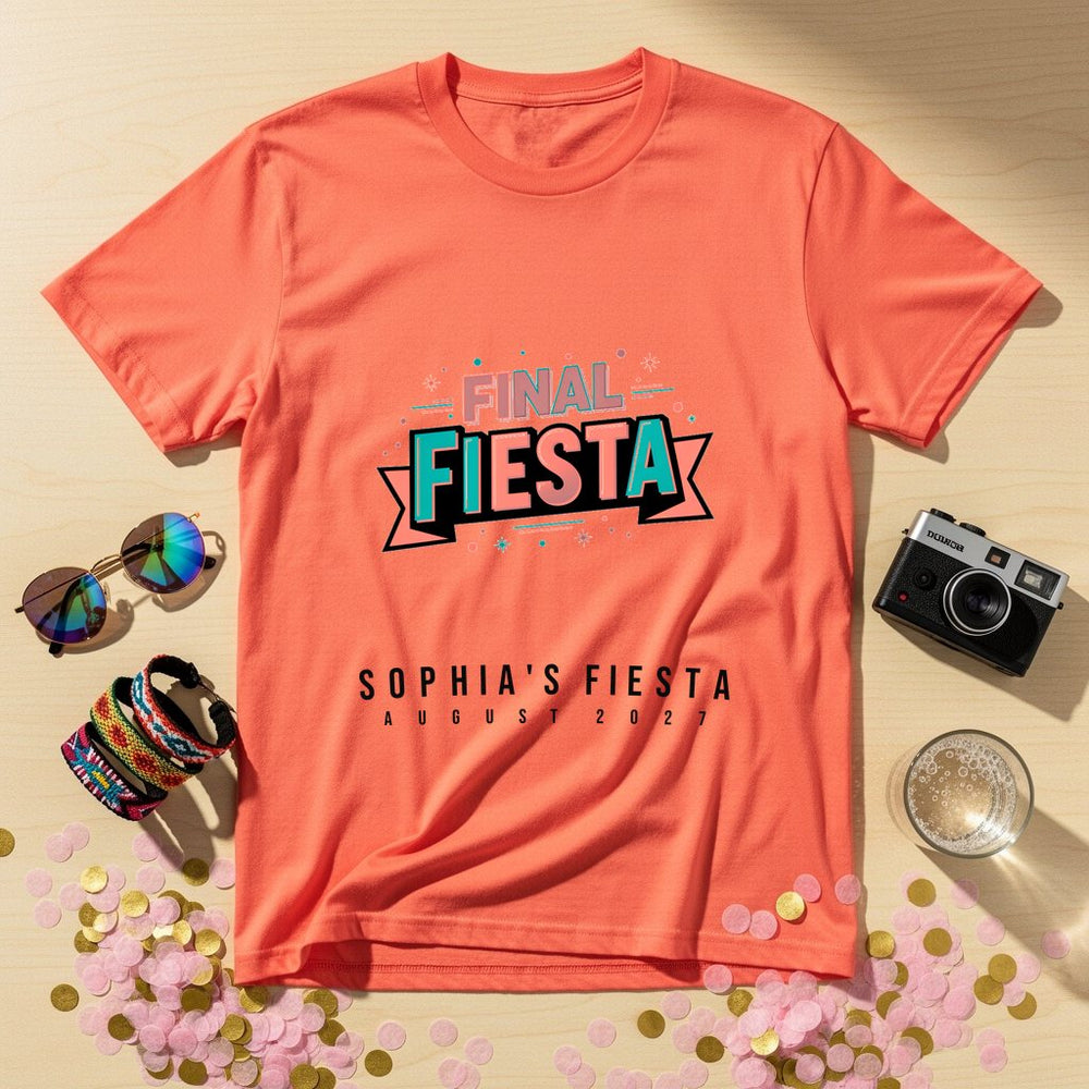 Final Fiesta Personalized Bachelorette T-Shirt